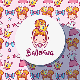 清新可愛少女裝飾元素