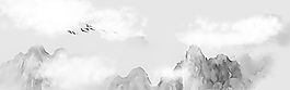 中式中國(guó)風(fēng)創(chuàng)意山水banner背景
