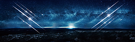 藍(lán)色科技星空banner背景