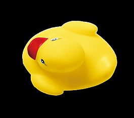 黄色立体鸭子玩具装饰素材