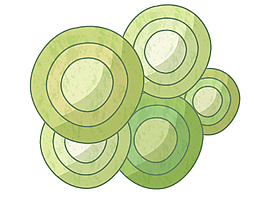 卡通清新圆环矢量元素