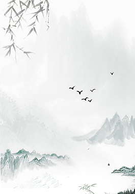 中國復古風海報背景