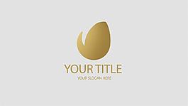 金属条纹勾勒出轮廓的logo演绎AE工程