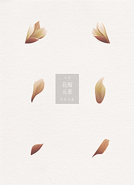 特色灰色花瓣ai矢量素材矢量