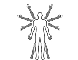 扁平手绘简约人体素描元素