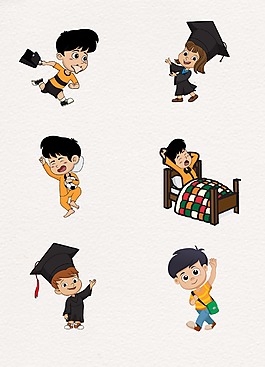 卡通可愛人物孩子設計