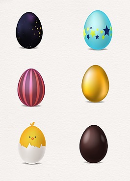 彩色卡通彩蛋设计