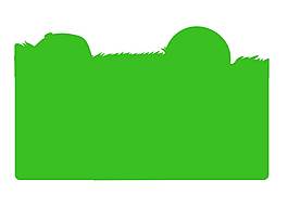 卡通綠色墨跡矢量png元素