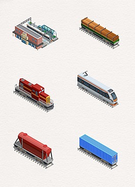 創意卡通設計列車