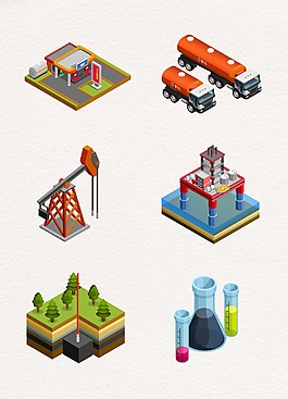精致彩色工業(yè)建筑物