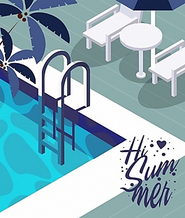 夏天派对度假ai矢量素材下载