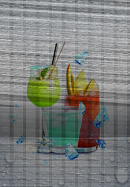 冰爽盛夏冰鎮(zhèn)冷飲背景