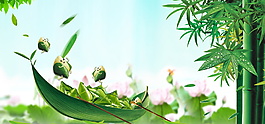 精華綠色端午背景設(shè)計(jì)