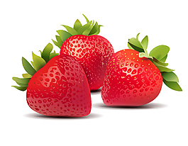 小清新新鲜草莓元素
