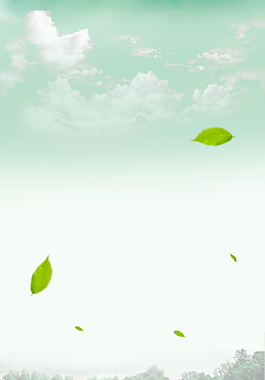 簡約大氣樹葉端午節(jié)海報背景設計