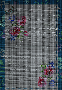 文藝小清新插畫花朵夏季上新海報背景素材