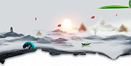 大氣傳統(tǒng)端午節(jié)海報(bào)背景設(shè)計(jì)