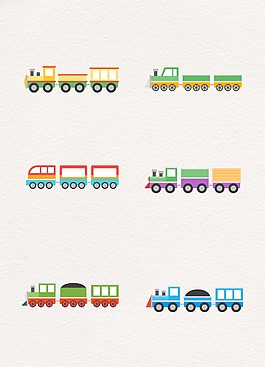 精致卡通設(shè)計(jì)小火車(chē)