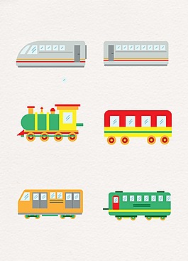 彩色卡通小火車