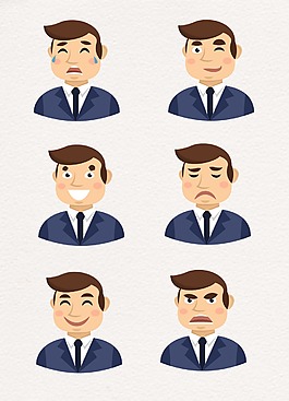 藍色衣服卡通人物設(shè)計