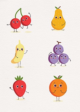 可爱水果表情设计