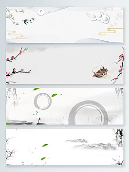 中國風(fēng)簡約幾何banner背景