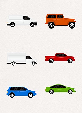 彩色卡通設(shè)計(jì)小汽車(chē)