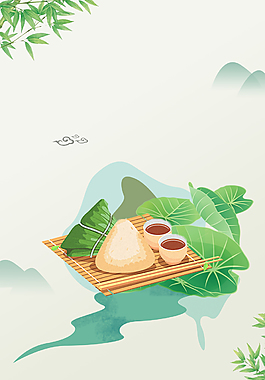 端午佳節(jié)粽飄香中國風創(chuàng)意背景