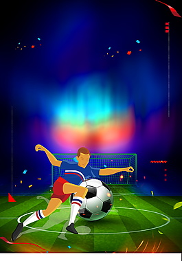 动漫世界杯海报背景