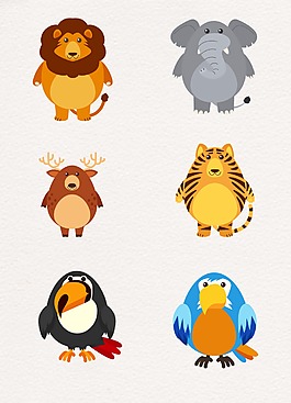 扁平化創(chuàng)意設(shè)計動物