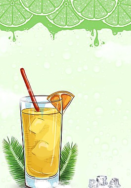 檸檬水海報(bào)設(shè)計(jì)產(chǎn)品促銷海報(bào)psd