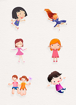 六一兒童節(jié)卡通小女孩插畫