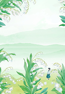 綠色清新夏季背景設計