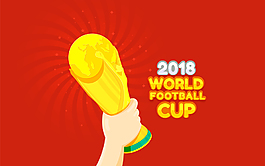 2018世界杯足球赛奖杯素材