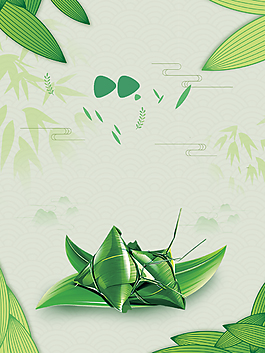 綠色中國風傳統節日端午節背景