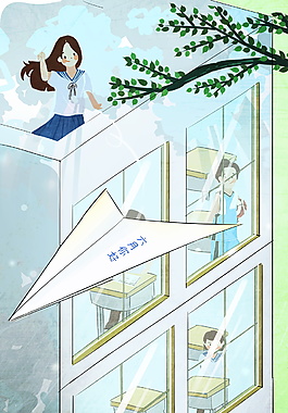 六月你好夏季背景素材