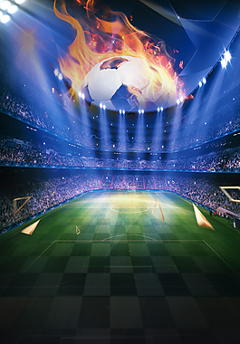 創(chuàng)意決戰(zhàn)世界杯海報背景