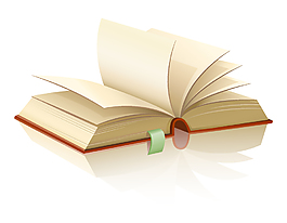 矢量打開(kāi)的書(shū)籍