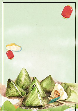 濃情端午端午節(jié)快樂背景素材