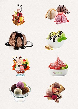 食物卡通设计冰淇淋