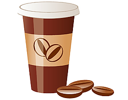 矢量咖啡豆咖啡元素