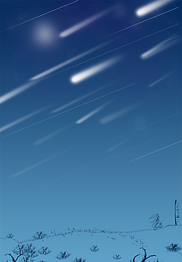 夜晚星空光線海報背景