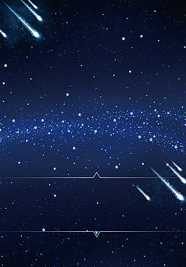 唯美藍(lán)色夜晚星空背景