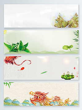 簡(jiǎn)約端午節(jié)banner背景圖