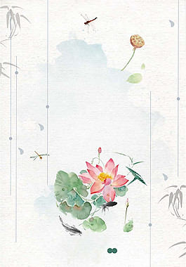 簡(jiǎn)約二十四節(jié)氣夏至背景素材