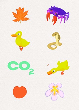 可愛(ài)自然生物設(shè)計(jì)