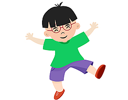 矢量卡通阳光男孩