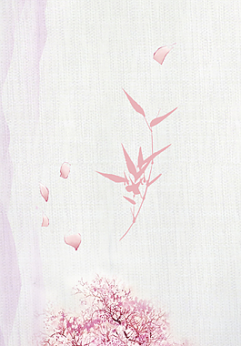 小清新花卉樱花背景