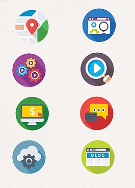 齒輪網頁地圖設計圖案