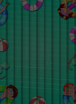 夏季游泳池培訓(xùn)館海報(bào)背景素材